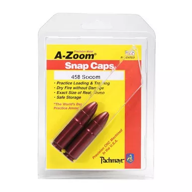 A-ZOOM Action Proving Dummy Round, Snap Cap 458 SOCOMAluminum 2PK